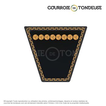 Le modèle de Courroie type trapézoïdale lisse A43-1/2 - A43.5-OPTIBELT