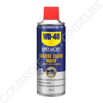 Le modèle de Graisse Chaîne Moto Conditions Humides WD40 SPECIALIST 400 ml - WD40-33788/46NBA