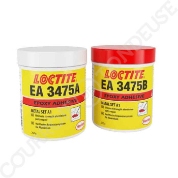 Le modèle de Loctite Adhésif époxy bi composant chargé aluminium EA 3475 500gr - EA-3475-500G-LOCTITE