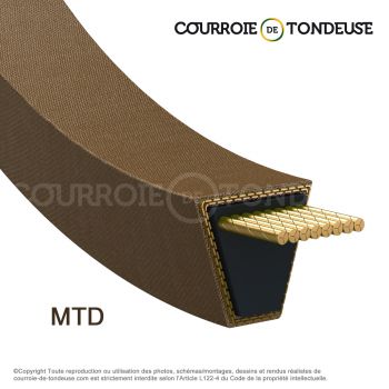 Le modèle de Couroie MTD spécifique MTD7540241A - MTD7540241A