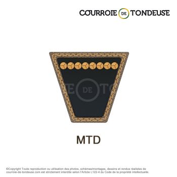 Le modèle de Couroie MTD spécifique MTD7540241A - MTD7540241A