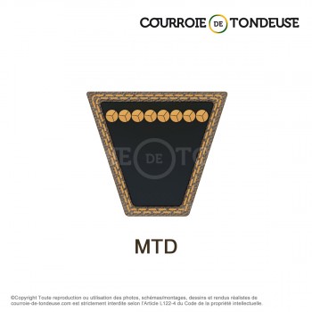 Le modèle de Courroie de variateur à boite MTD 7540241 - MTD7540241A