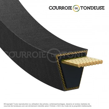 Le modèle de Courroie pour couteaux ALKO 506389 - Z29-1/2